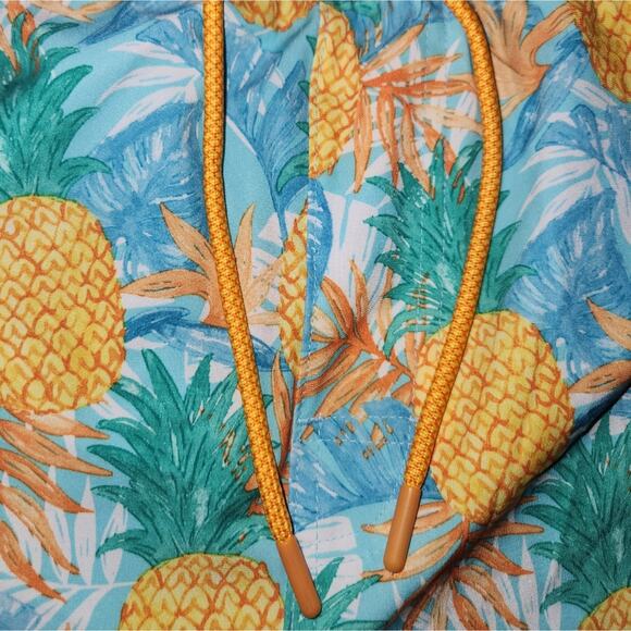 Mens Pineapple Print Swim‎ Trunks Shorts Summer Beach Pool Vacation Tropical - Picture 2 of 4